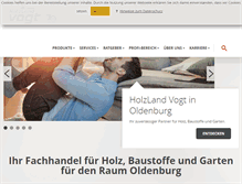 Tablet Screenshot of holzland-vogt.de